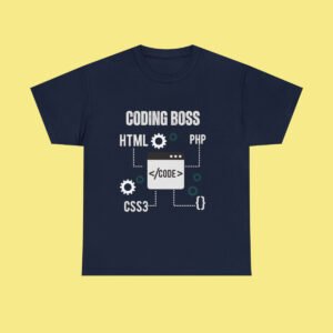 Coding Boss Navy Blue T-Shirt